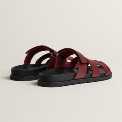 エルメス黒と赤のスクエアトゥヒール Red - Hermès women's shoes & leather footwear | Hermès USA